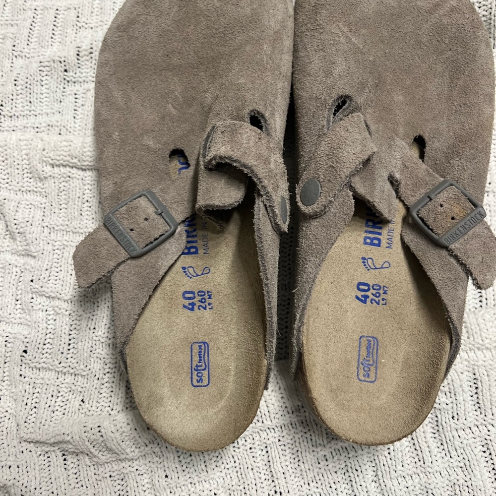Birkenstock Boston slip-ons soft footbed 40 - Taupe/grey - Picture 4 of 7